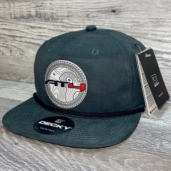 GMC AT4 Topo 3D Classic Rope Hat- Charcoal/ Black - Picture 3 of 4